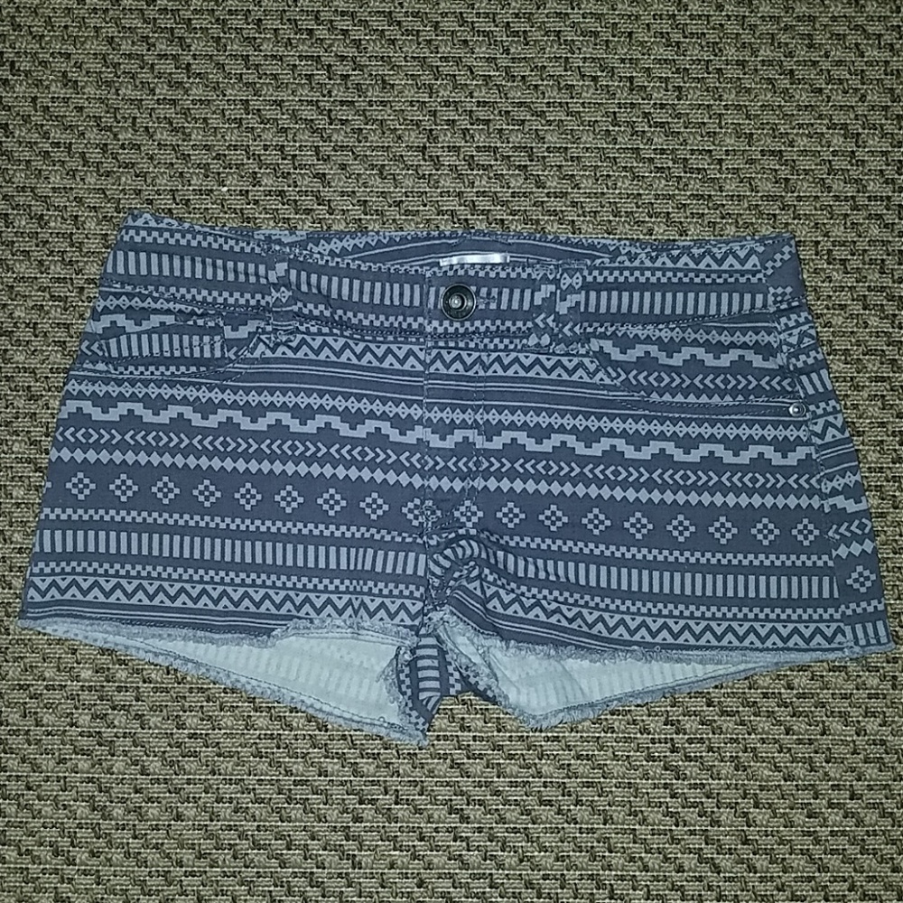 Xhilaration Tribal Patterned Frill Shorts